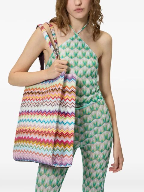 Missoni chevron shoulder bag - White - zdjęcie produktu nr 2