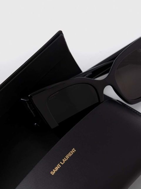 Saint Laurent okulary przeciwsłoneczne damskie kolor czarny - zdjęcie produktu nr 2