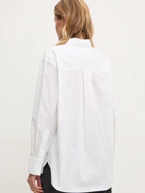 Tommy Hilfiger koszula bawełniana damska kolor biały regular z kołnierzykiem klasycznym