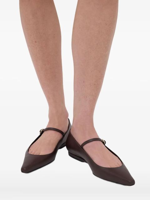 LouLou de Saison Alice pointed-toe ballet flats - Brown