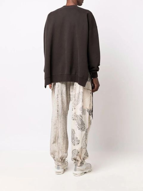 AMBUSH multi-cord crew-neck sweatshirt - Brown