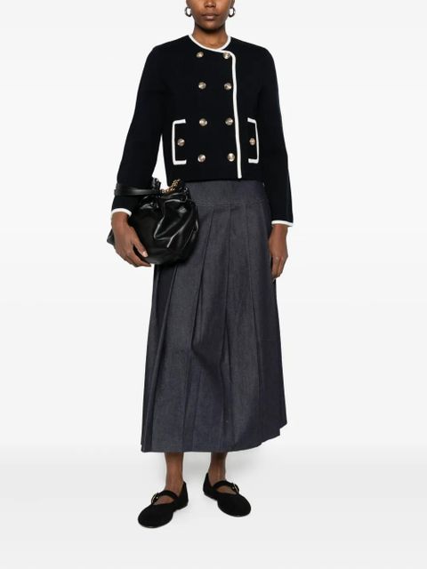 Maje double-breasted top - Blue