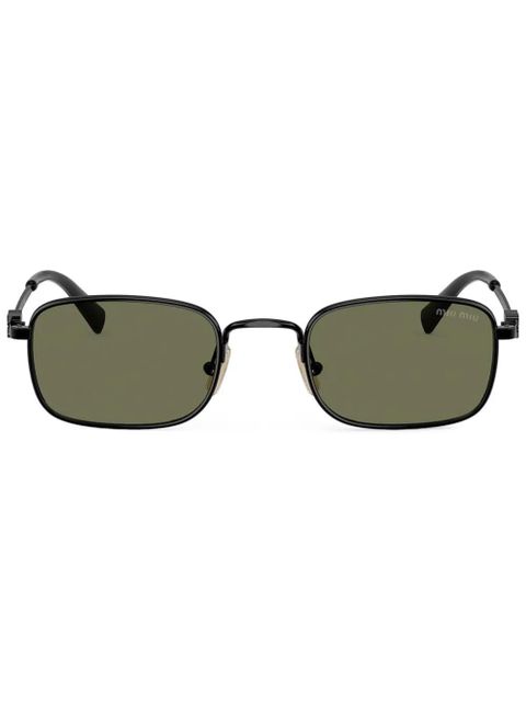 Miu Miu Eyewear rectangle-frame sunglasses - Black - zdjęcie produktu nr 1