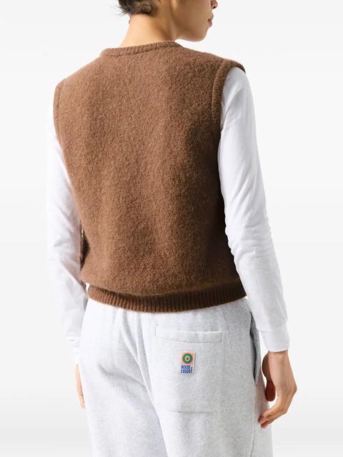 American Vintage crew-neck knitted top - Brown