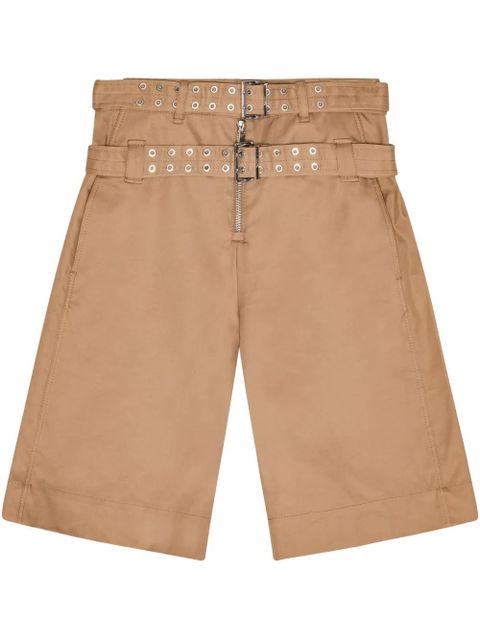 GANNI layered shorts - Brown - zdjęcie produktu nr 1