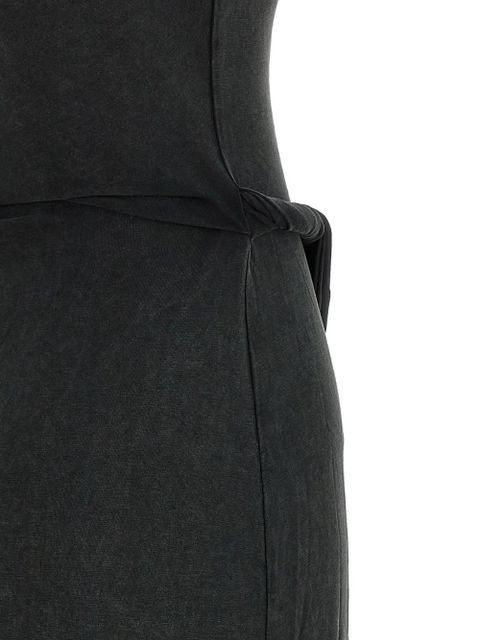 Diesel D-Estiga-S1 rolled strap délavé effect dress - Black