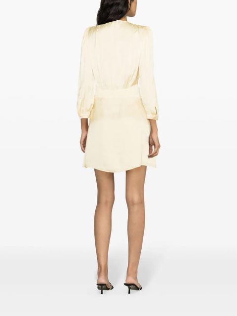 Zadig&Voltaire Rhodri satin minidress - Yellow