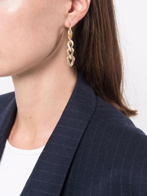 Maison Margiela curb-chain drop earrings - Gold - zdjęcie produktu nr 2