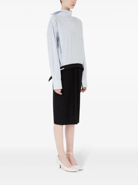 Maison Margiela panelled midi dress - White