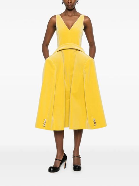 JW Anderson V-neck maxi dress - Yellow - zdjęcie produktu nr 2
