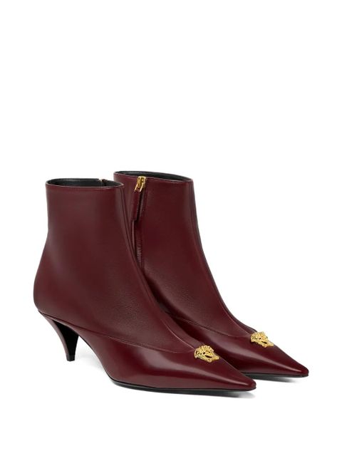 Versace 55mm La Medusa pointed-toe boots - Red - zdjęcie produktu nr 2