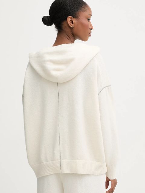 Calvin Klein Underwear sweter z domieszką wełny damski kolor beżowy LV00QS7568