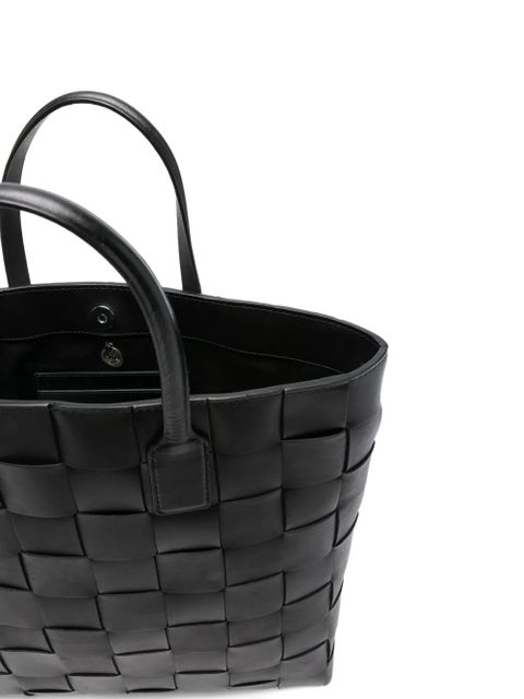 DRAGON DIFFUSION medium Pino woven top-handle tote bag - Black
