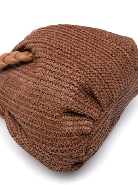 Hereu Bombon woven-raffia tote bag - Brown