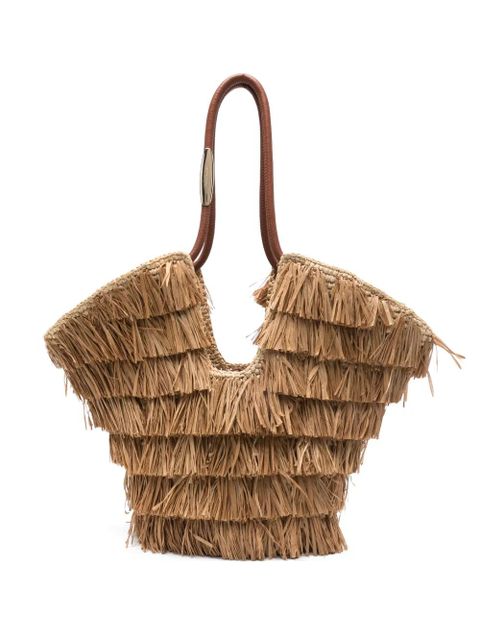 ZIMMERMANN medium Goldentime fringed tote bag - Neutrals - zdjęcie produktu nr 1