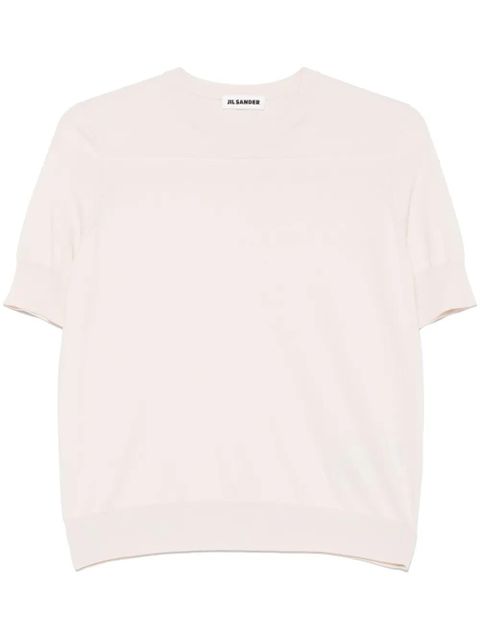 Jil Sander fine-knit T-shirt - Pink - zdjęcie produktu nr 1