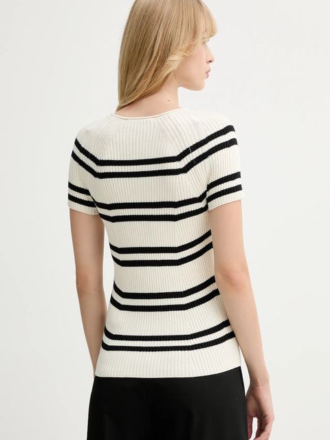 MAX&Co. sweter damski kolor beżowy lekki z półgolfem 2526366051200 - zdjęcie produktu nr 2