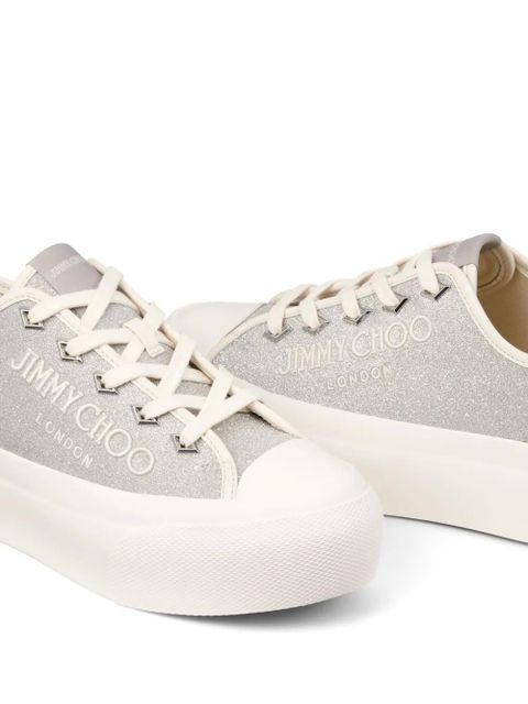Jimmy Choo Palma Maxi glitter sneakers - Silver - zdjęcie produktu nr 2