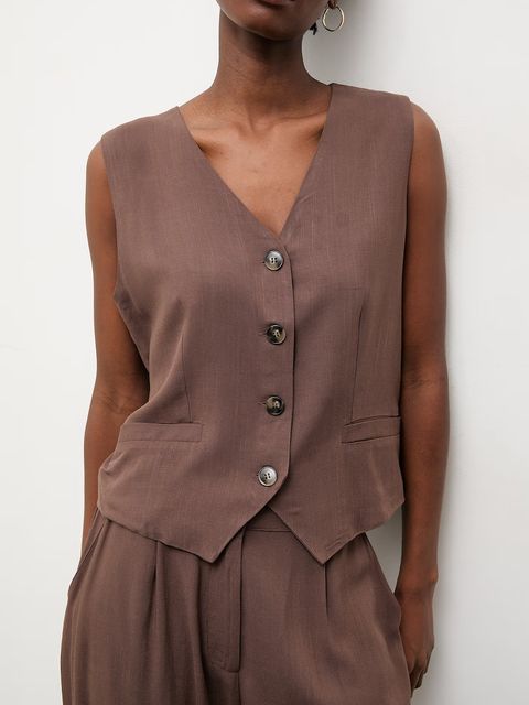 Answear.LAB komplet damski z domieszką lnu