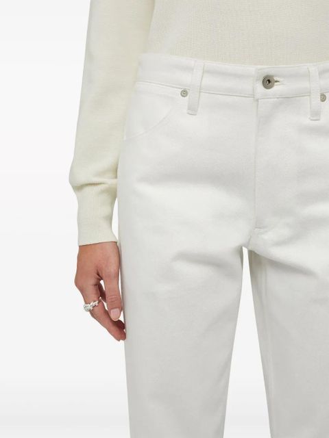 Jil Sander cropped straight-leg jeans - White