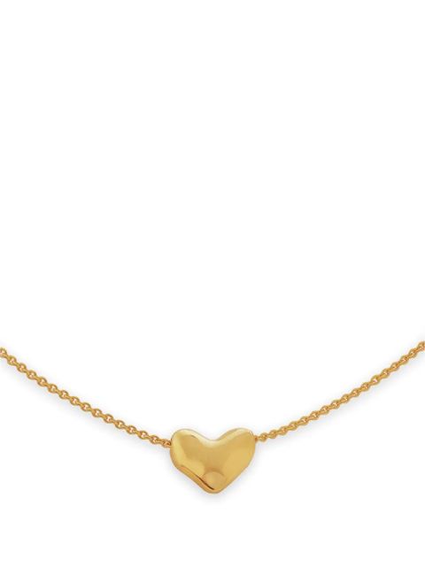 Monica Vinader gold vermeil heart-pendant necklace