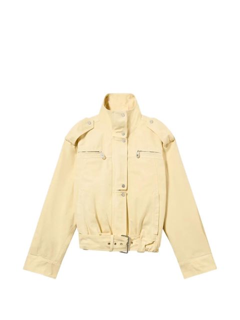 Blumarine belted canvas jacket - Yellow - zdjęcie produktu nr 1