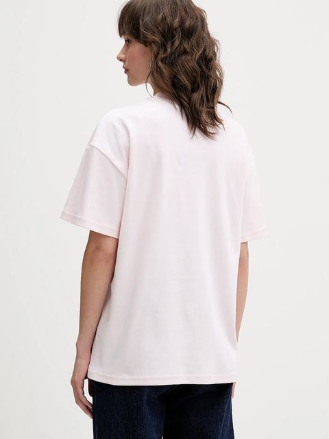 La Mania t-shirt bawełniany ALISA damski kolor różowy ALISA - zdjęcie produktu nr 2