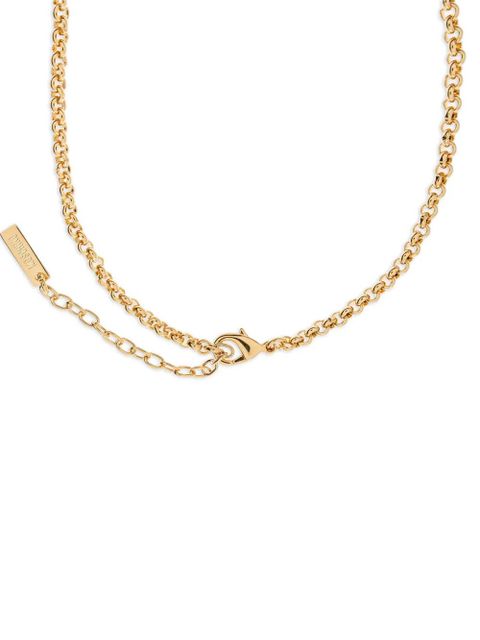 Moschino goose-pendant necklace - Gold