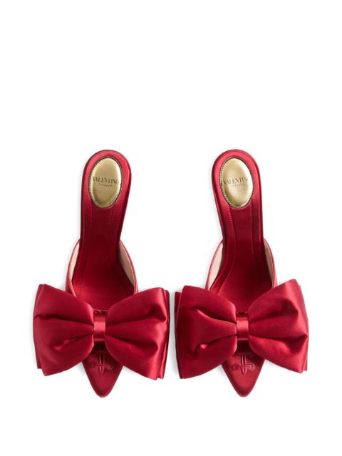 Valentino Garavani Yolande satin mules - Red