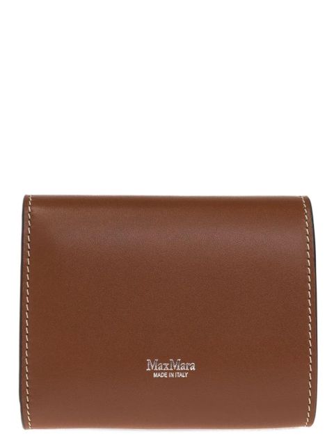 Max Mara leather compact wallet - Brown - zdjęcie produktu nr 2