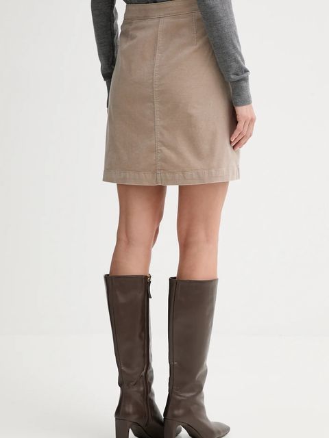 Marc O'Polo spódnica kolor beżowy mini prosta 511096820113