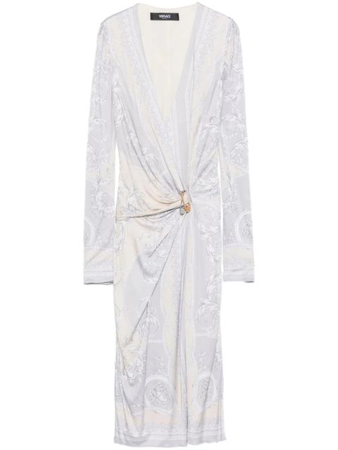Versace Coupe des Dieux-print midi dress - Neutrals - zdjęcie produktu nr 1