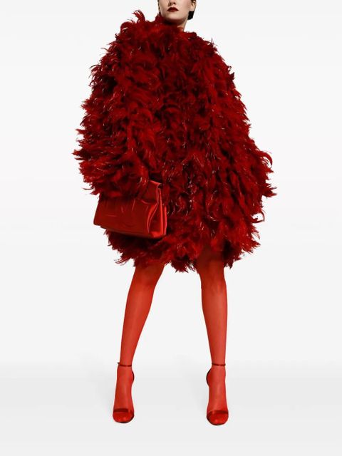 Dolce & Gabbana embellished organza midi coat - Red - zdjęcie produktu nr 2