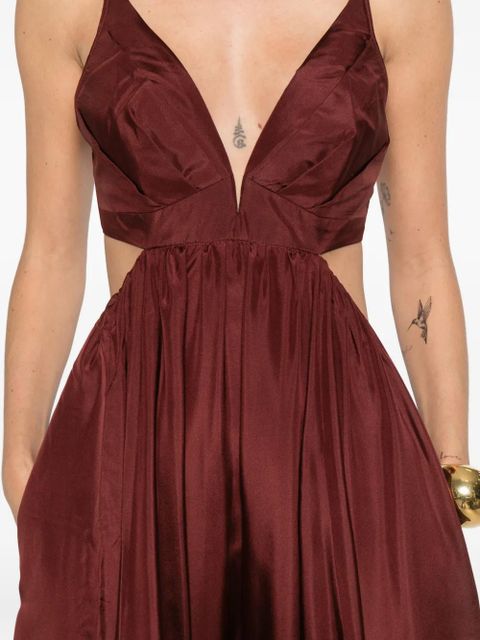 ZIMMERMANN cutout dress - Brown