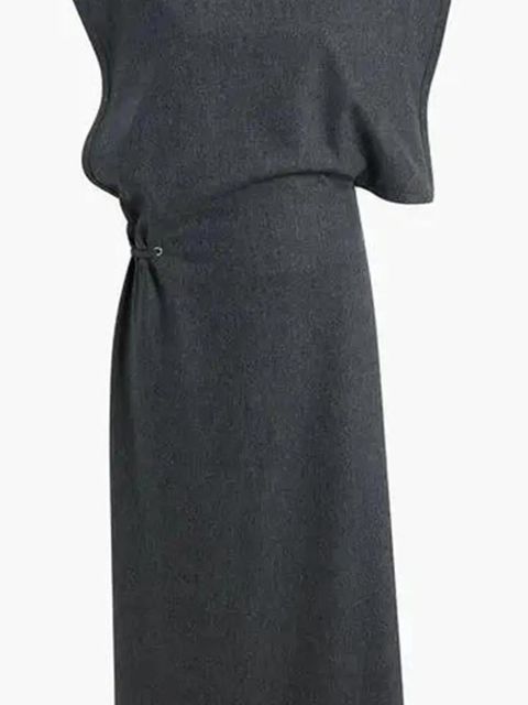 KHAITE Iris draped dress - Grey