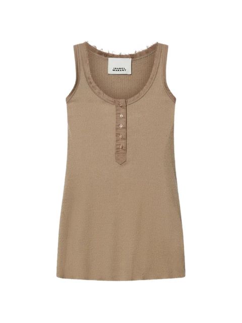 ISABEL MARANT Helma button-fastening tank top - Neutrals - zdjęcie produktu nr 1