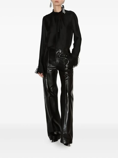 ISABEL MARANT Raphaella ruffled-cuff blouse - Black