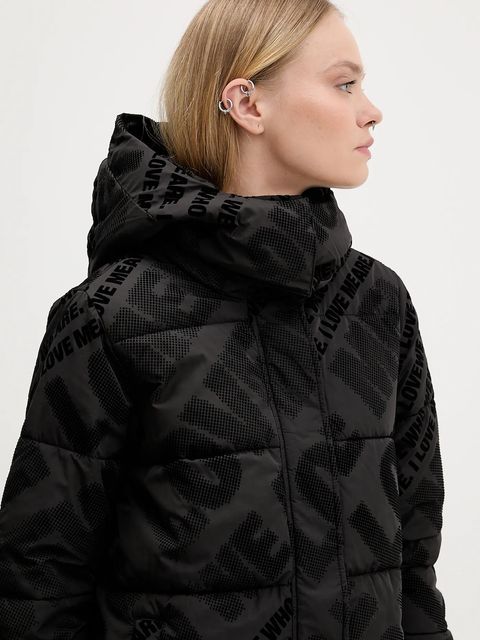 Desigual kurtka CADERA FLOCK kolor czarny zimowa 25WWEW23