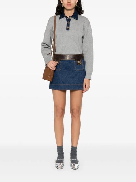 SANDRO denim mini skirt - Blue