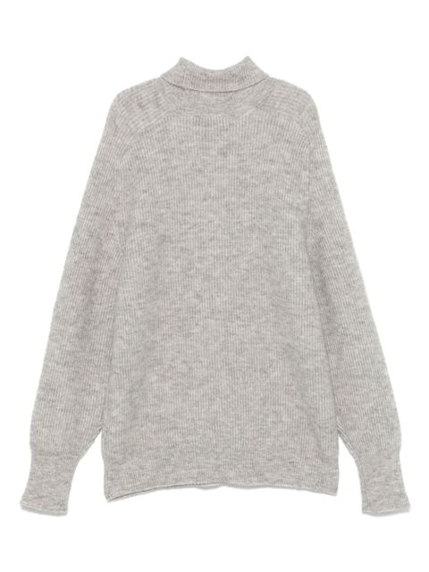 ROTATE BIRGER CHRISTENSEN logo-patch sweater - Grey - zdjęcie produktu nr 2