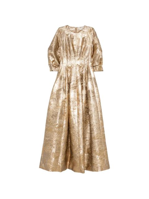 Simkhai metallic-jacquard maxi dress - Gold - zdjęcie produktu nr 1