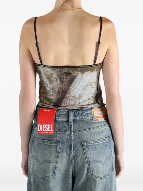 Diesel graphic-print top - Brown