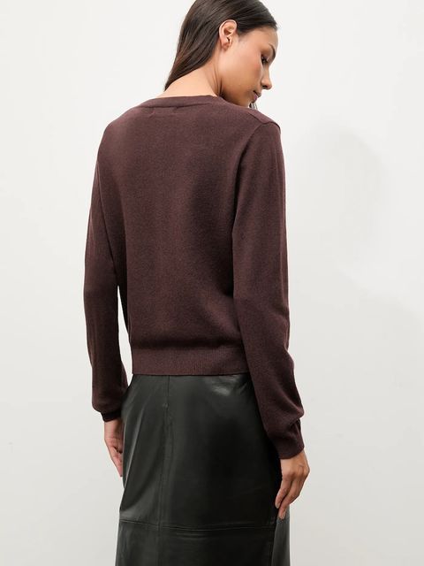 Answear.LAB kardigan z wełny merino z szalem damski kolor brązowy lekki