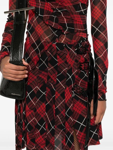 Jean Paul Gaultier plaid-check mini skirt - Red