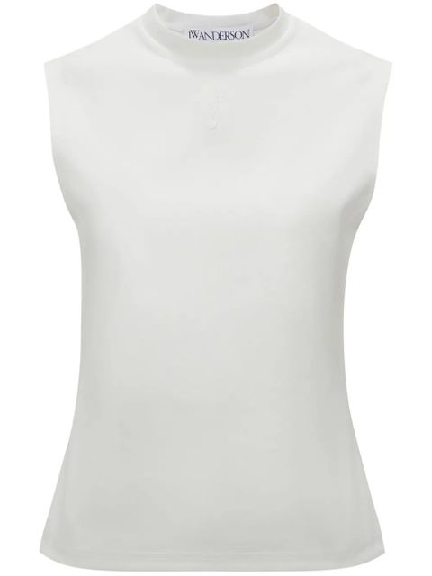 JW Anderson logo-embroidered tank top - White - zdjęcie produktu nr 1