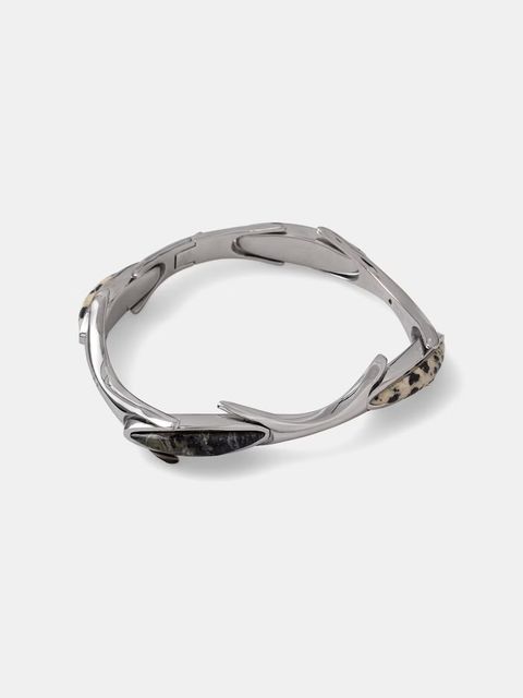 Diesel bransoletka damska ze stali nierdzewnej z jaspisem - zdjęcie produktu nr 1