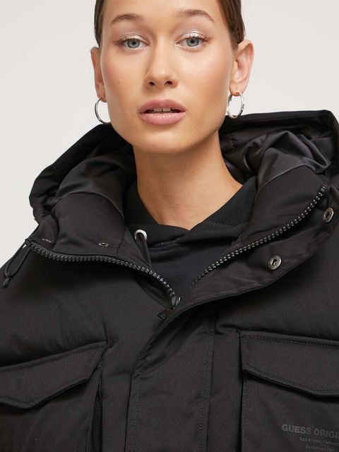 Guess Originals kurtka kolor czarny zimowa