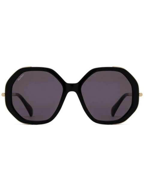 Max Mara Eyewear geometric-frame sunglasses - Black - zdjęcie produktu nr 1
