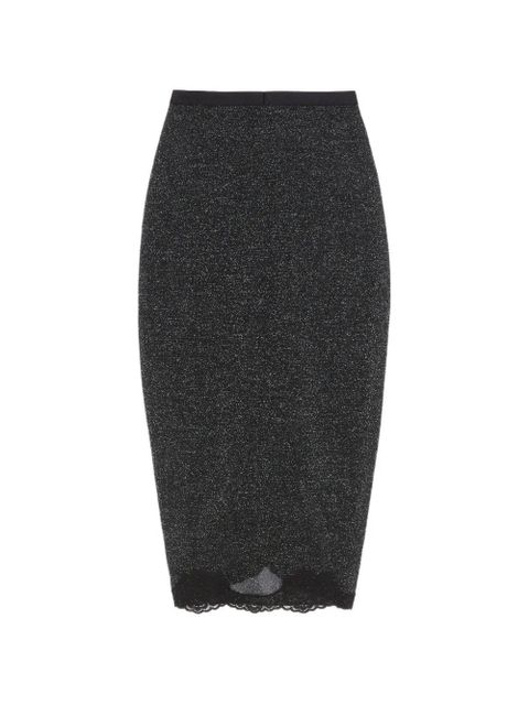 Valentino Garavani lurex knit skirt - Black - zdjęcie produktu nr 2
