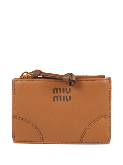 Miu Miu top-zip wallet - Brown - zdjęcie produktu nr 1